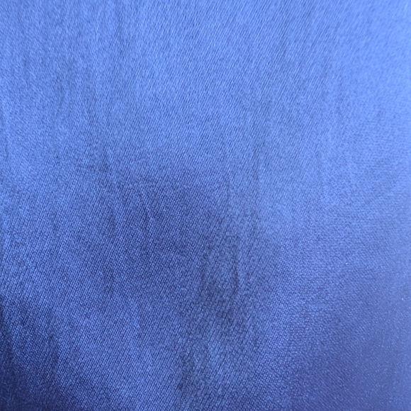 Trina Turk Amuse Blue Satin Short Sleeve Dress Size 8  Like New - Picture 11 of 12